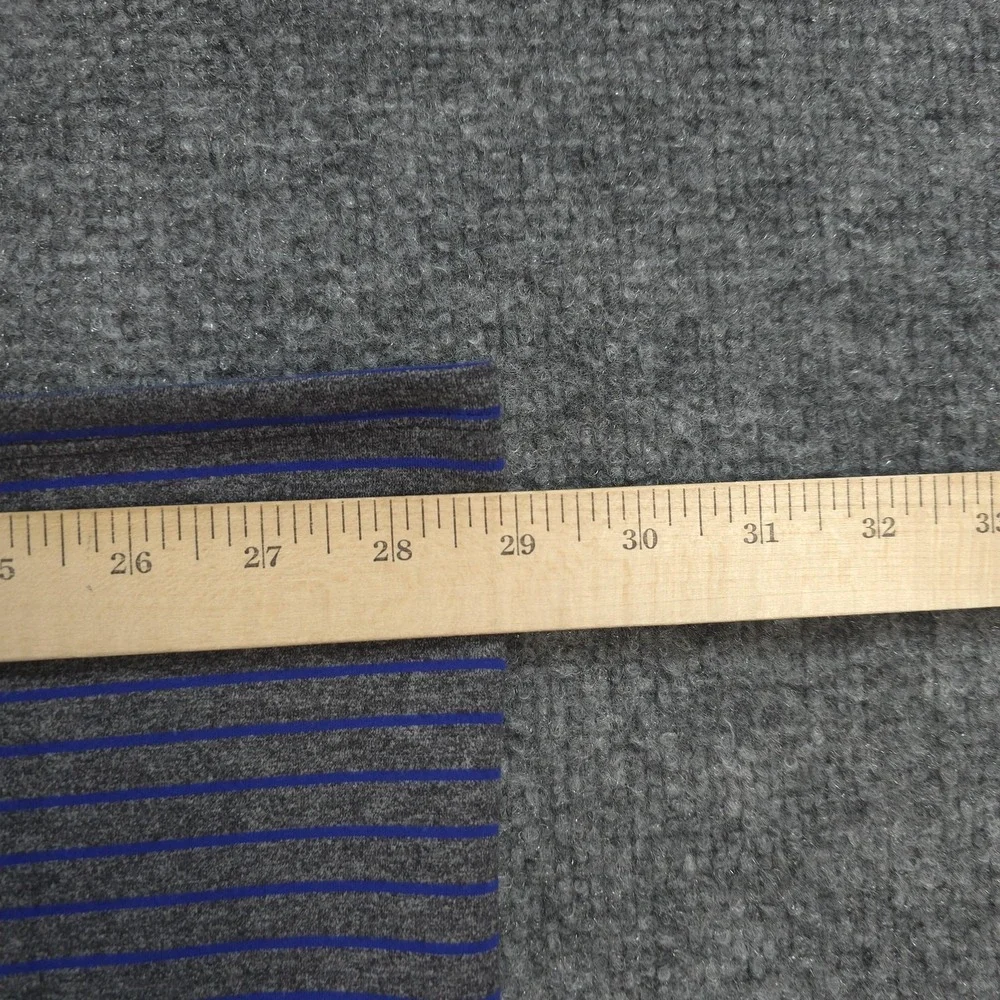 Lululemon Scarf Womens One Size Gray Blue Stripe Vinyasa Snap Neck Warmer Wrap